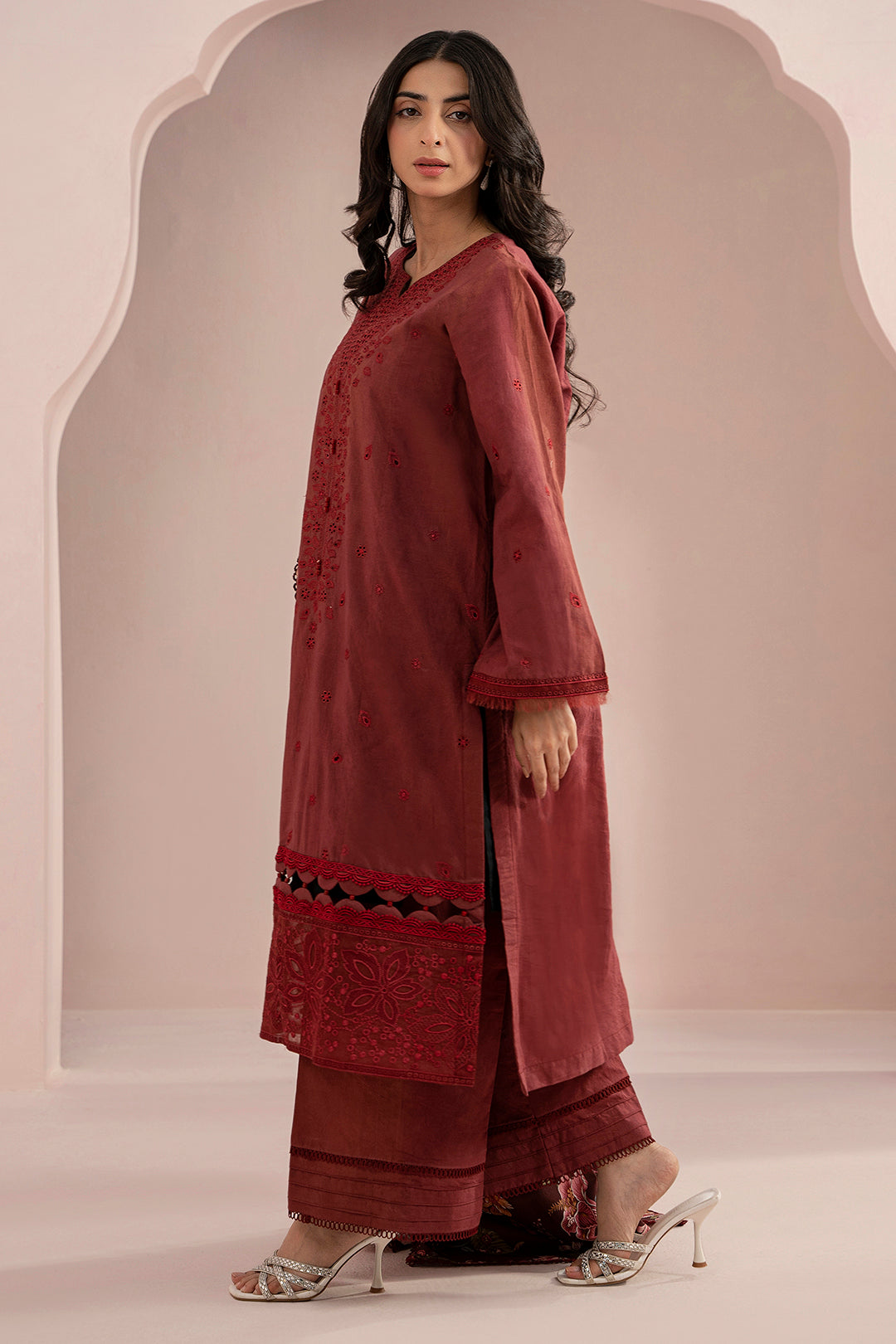 Embroidered Shirt Shalwar Dupatta - 0298