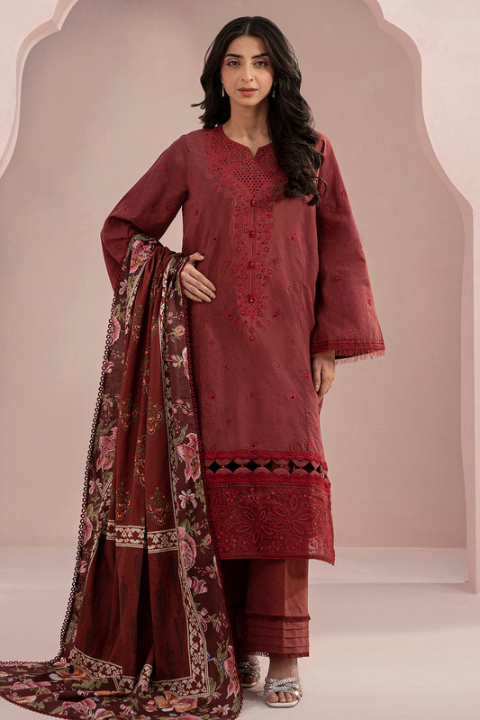 Embroidered Shirt Shalwar Dupatta - 0298