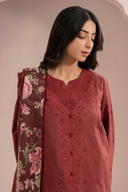 Embroidered Shirt Shalwar Dupatta - 0298