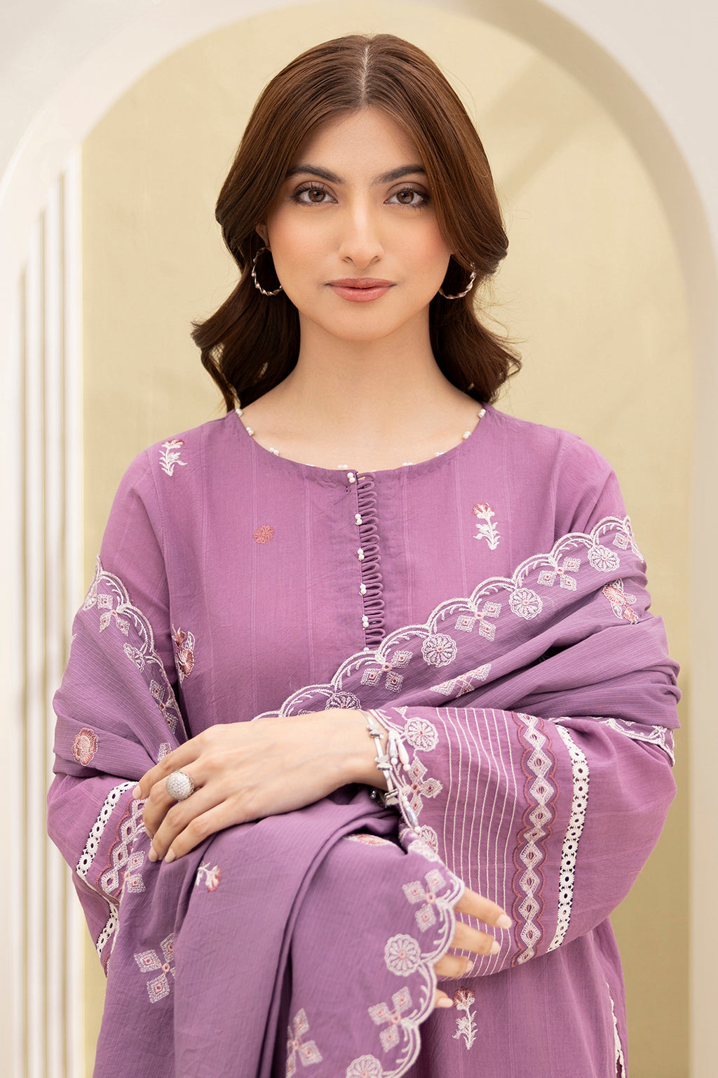 Embroidered Shirt Shalwar Dupatta - 0299