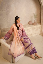 Embroidered Shirt Shalwar Dupatta - 0300