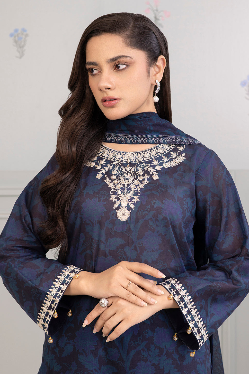Embroidered Shirt Shalwar Dupatta - 0339