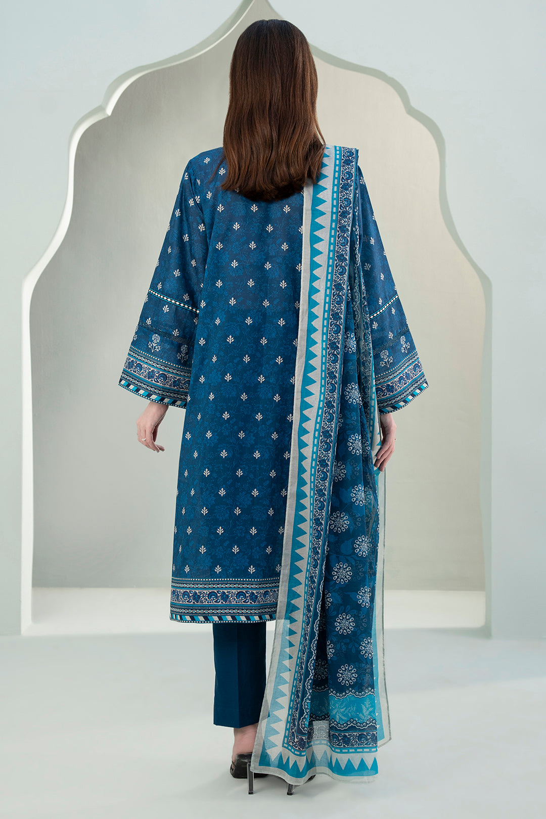 Embroidered Shirt Shalwar Dupatta - 0340
