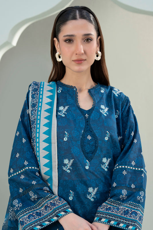 Embroidered Shirt Shalwar Dupatta - 0340