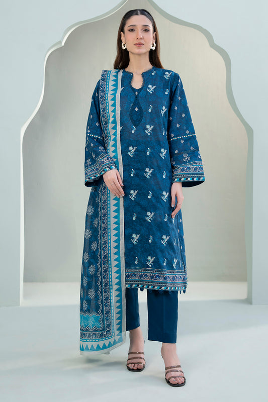 Embroidered Shirt Shalwar Dupatta - 0340
