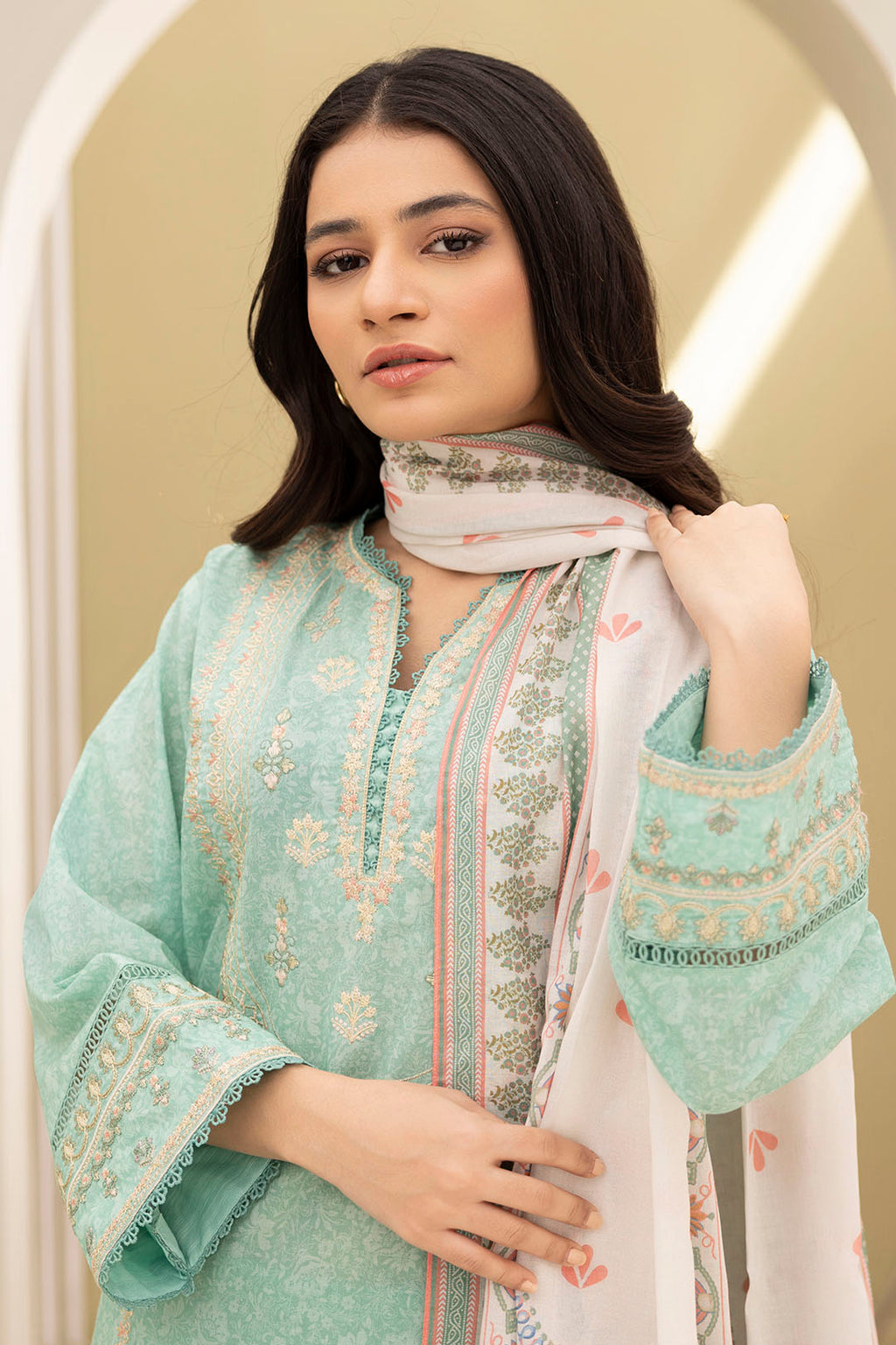 Embroidered Shirt Shalwar Dupatta - 0341