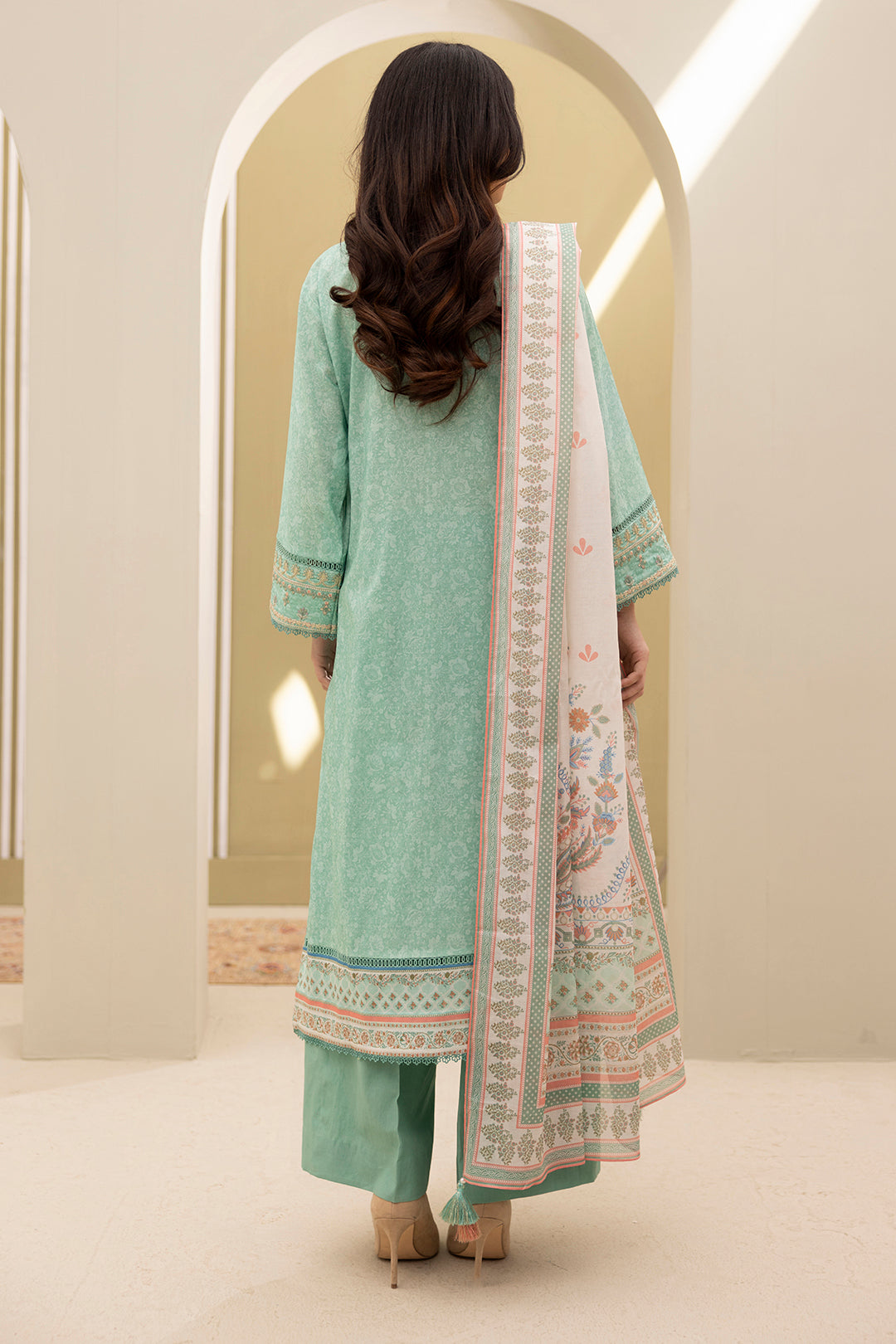 Embroidered Shirt Shalwar Dupatta - 0341
