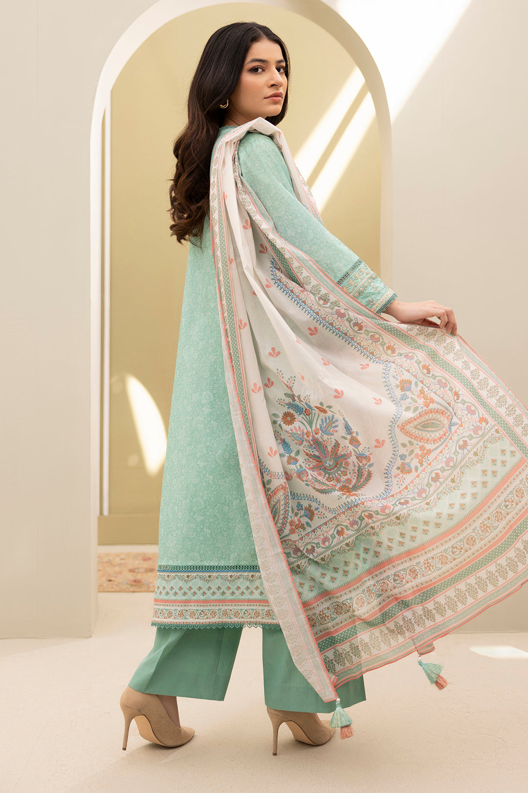 Embroidered Shirt Shalwar Dupatta - 0341