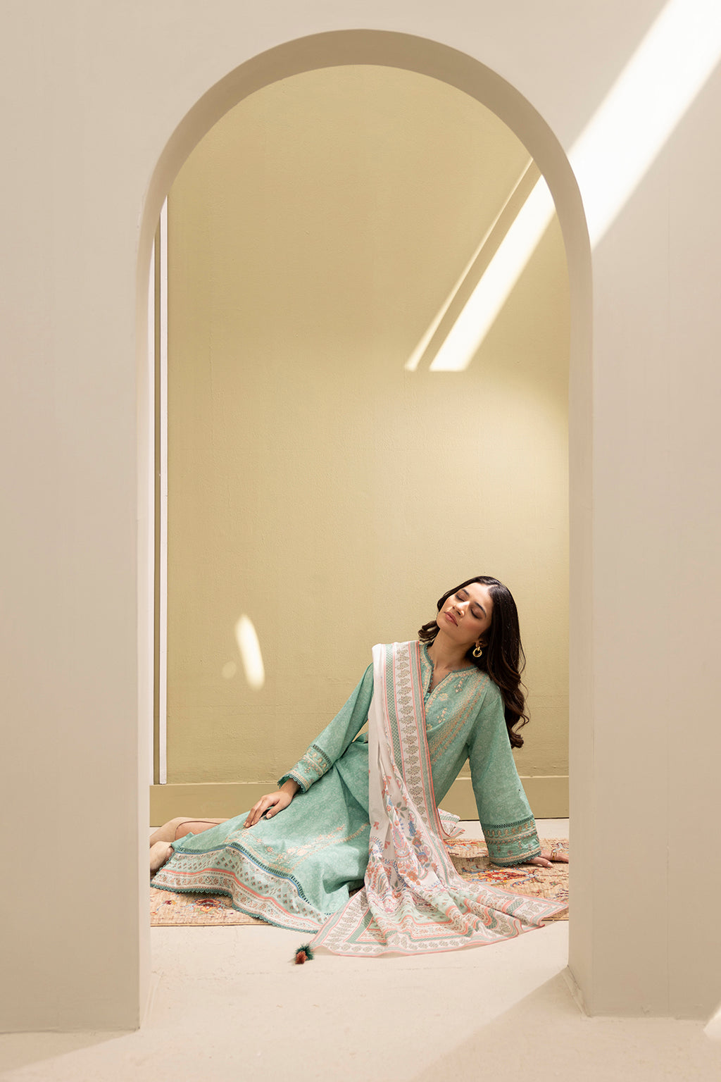 Embroidered Shirt Shalwar Dupatta - 0341