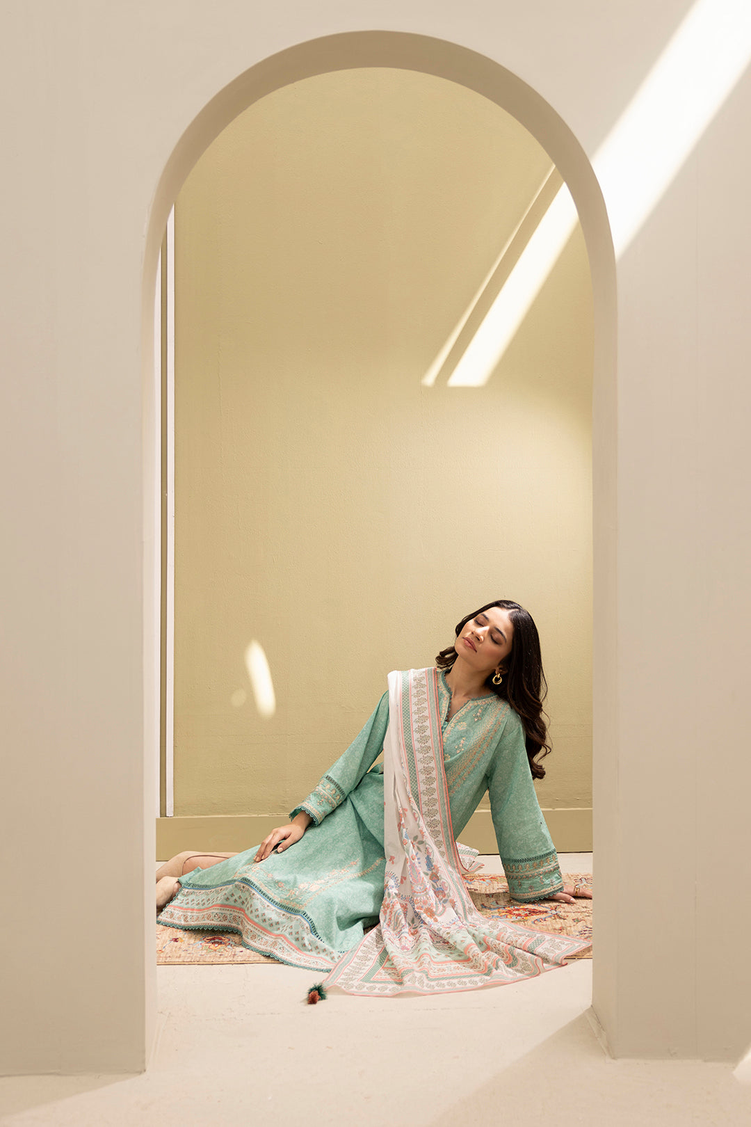 Embroidered Shirt Shalwar Dupatta - 0341