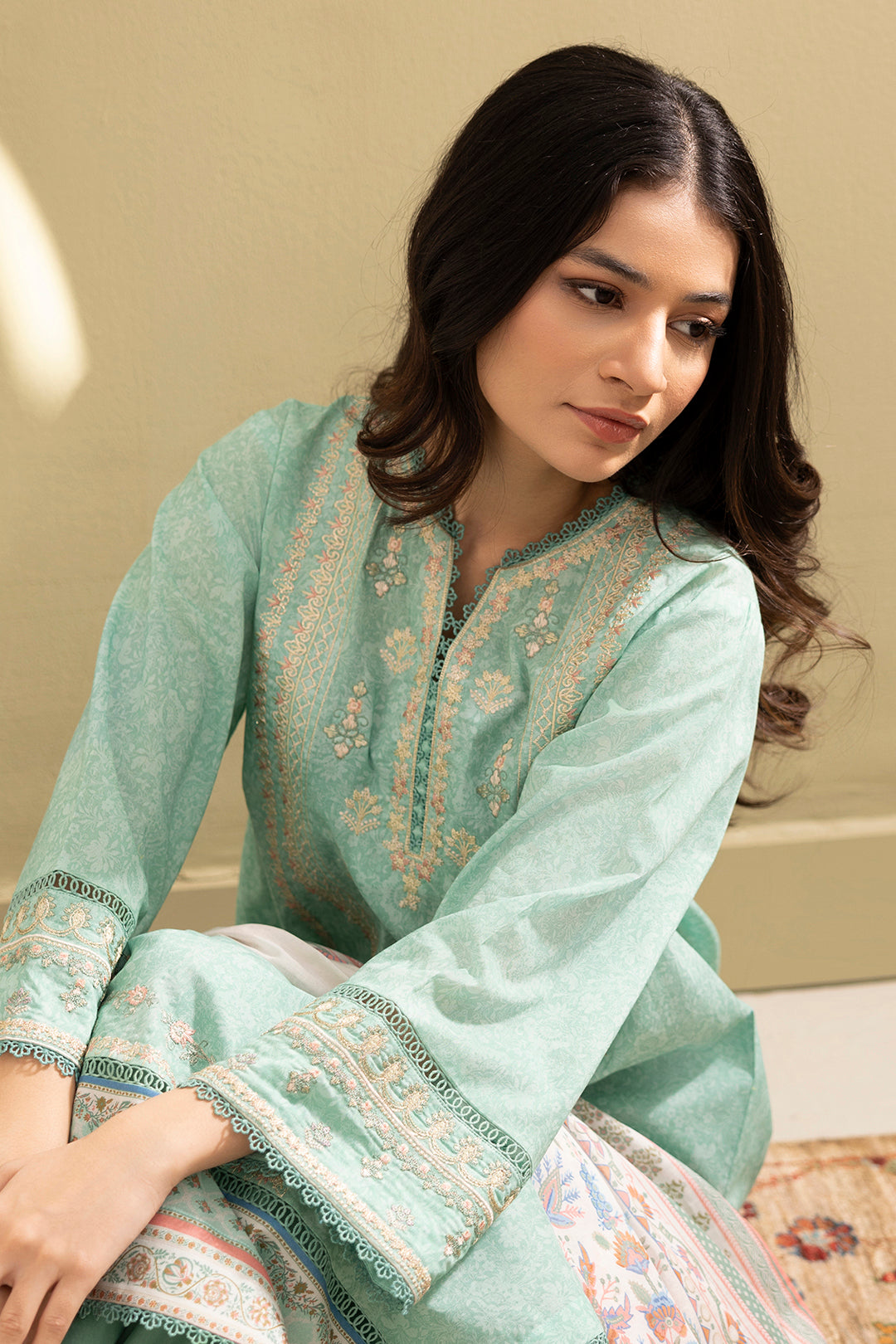 Embroidered Shirt Shalwar Dupatta - 0341