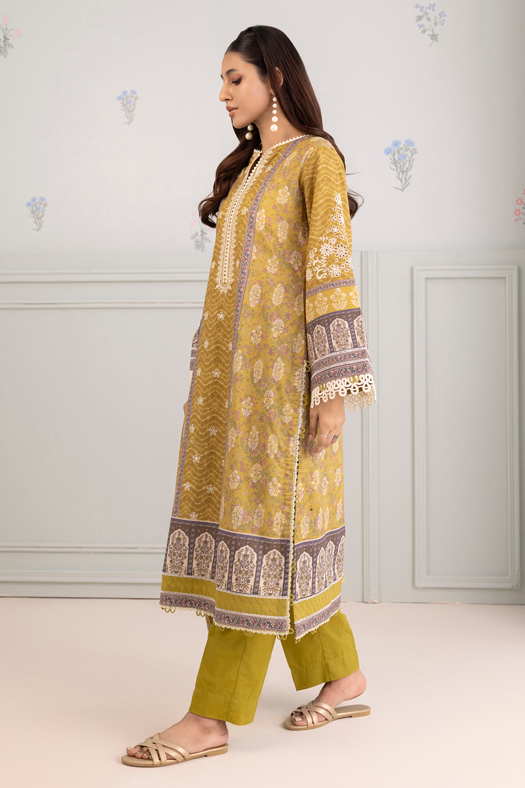 Embroidered Shirt Shalwar Dupatta - 0342
