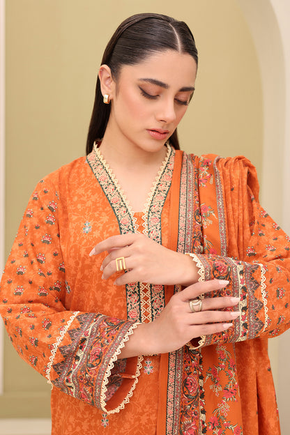Embroidered Shirt Shalwar Dupatta - 0343
