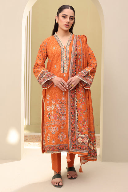 Embroidered Shirt Shalwar Dupatta - 0343
