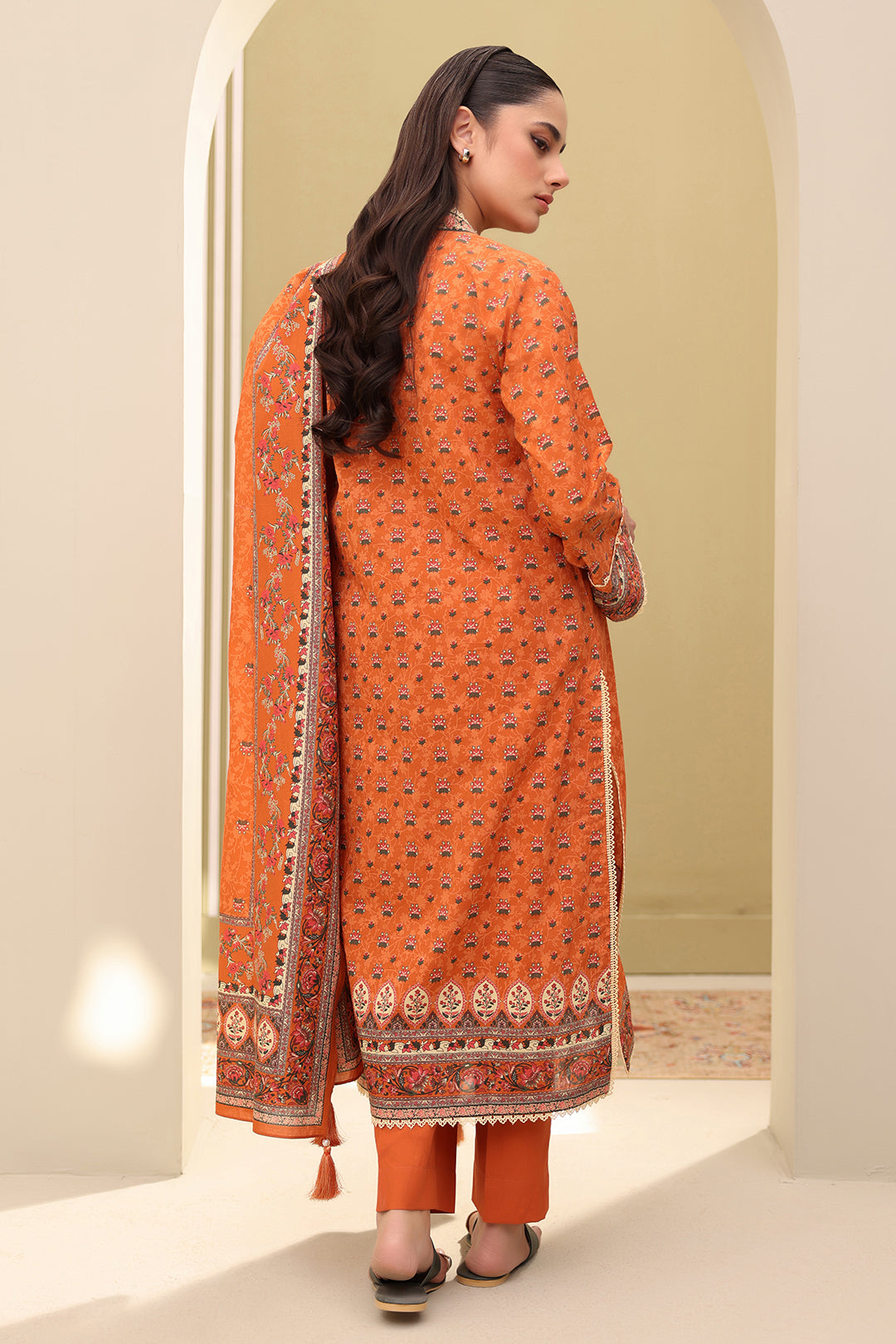 Embroidered Shirt Shalwar Dupatta - 0343
