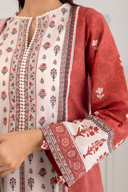 Embroidered Shirt Shalwar Dupatta - 0344