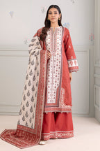 Embroidered Shirt Shalwar Dupatta - 0344
