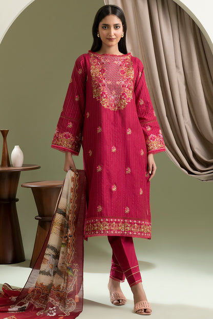 Embroidered Shirt Shalwar Dupatta - 0346