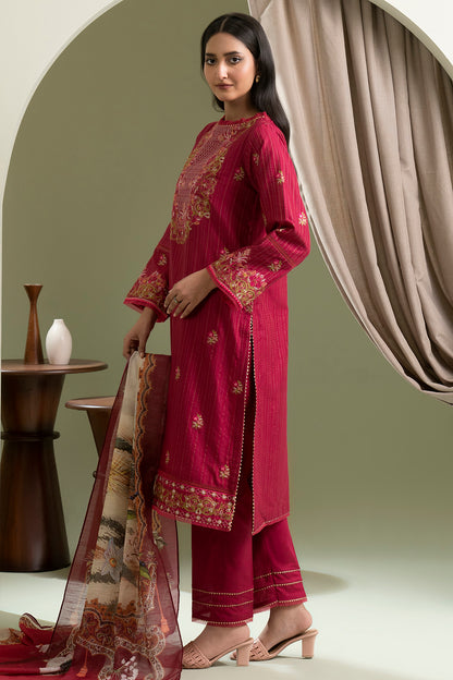 Embroidered Shirt Shalwar Dupatta - 0346