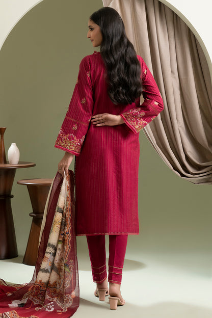 Embroidered Shirt Shalwar Dupatta - 0346