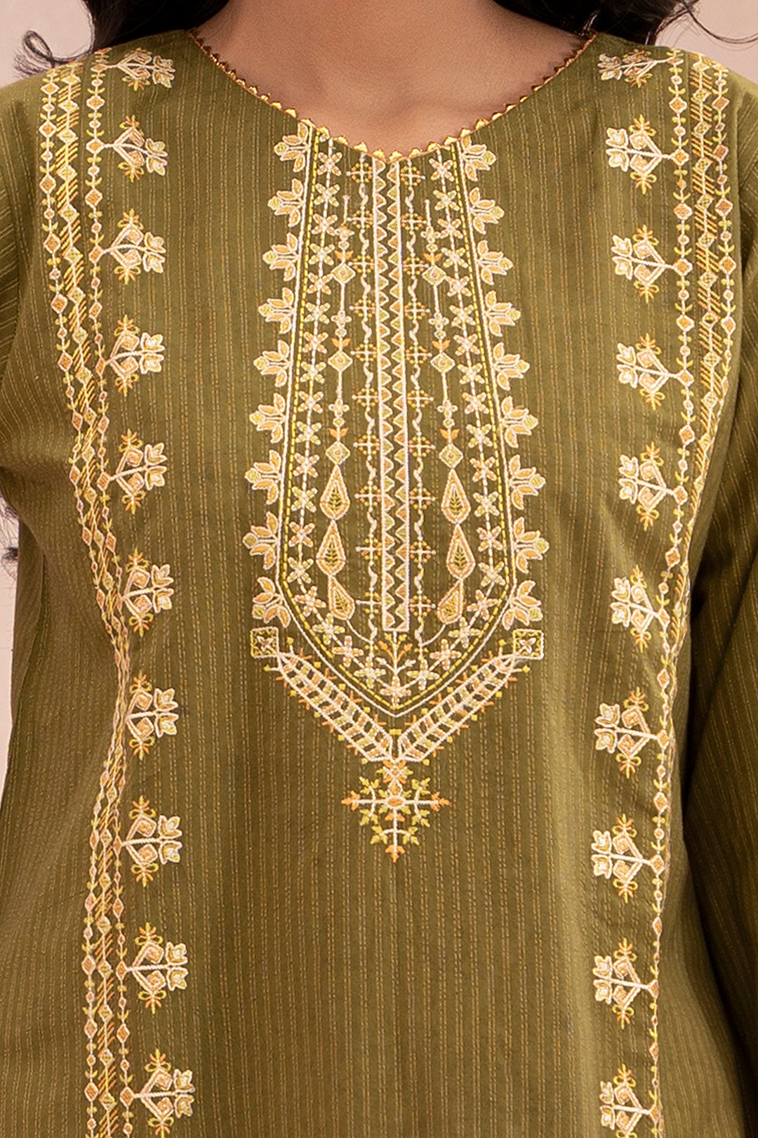 Embroidered Shirt Shalwar Dupatta - 0347