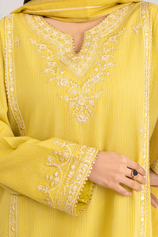 Embroidered Shirt Shalwar Dupatta - 0349