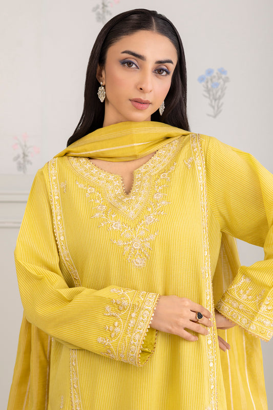 Embroidered Shirt Shalwar Dupatta - 0349