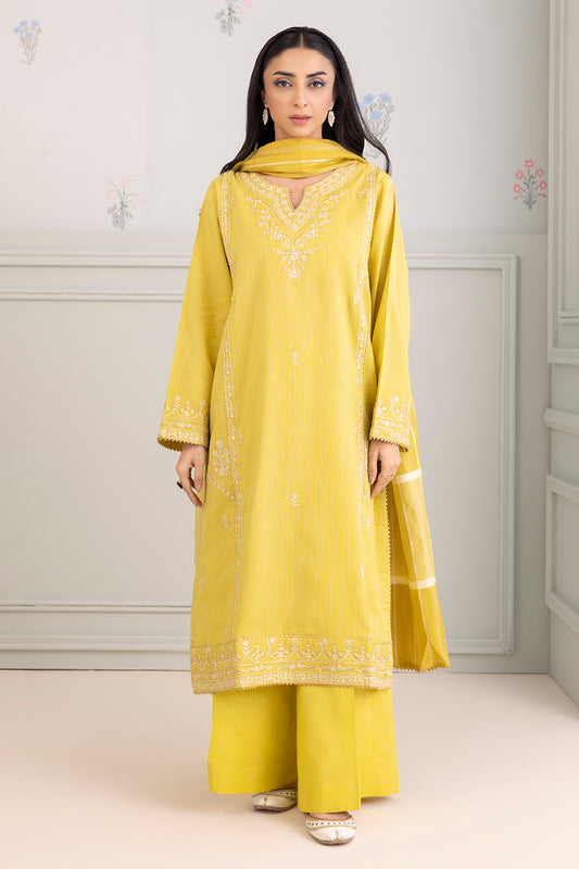 Embroidered Shirt Shalwar Dupatta - 0349
