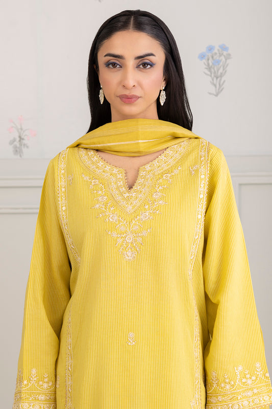 Embroidered Shirt Shalwar Dupatta - 0349