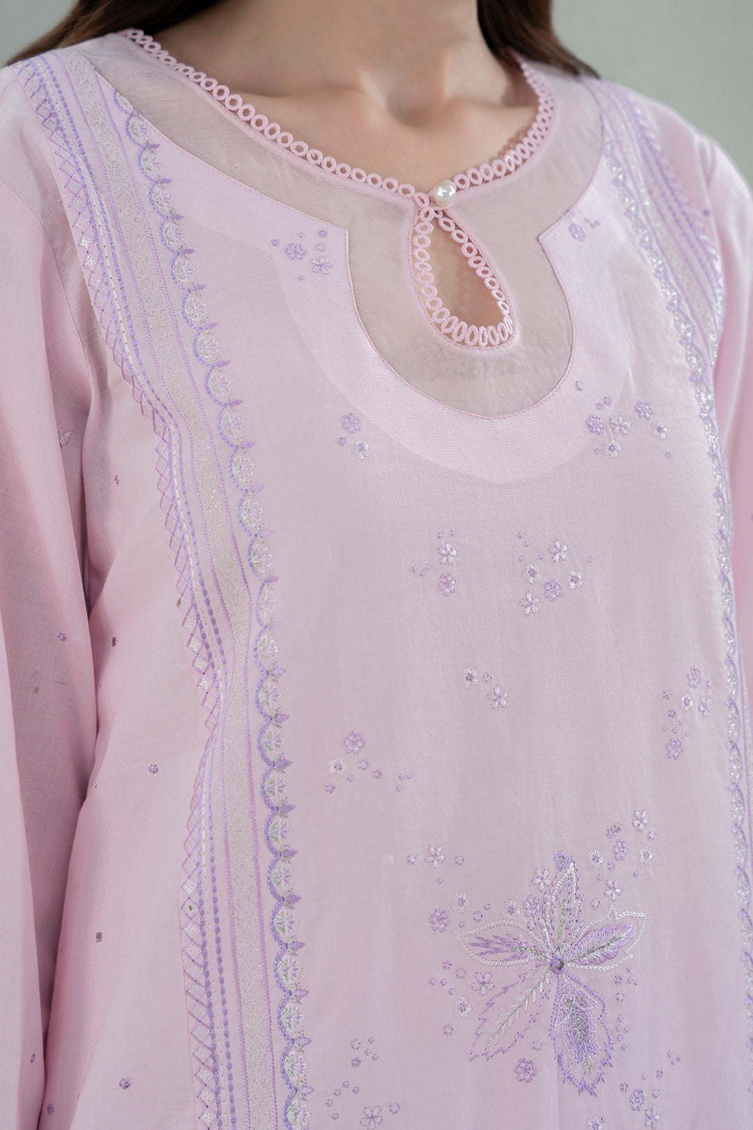 Embroidered Shirt Shalwar Dupatta - 0350
