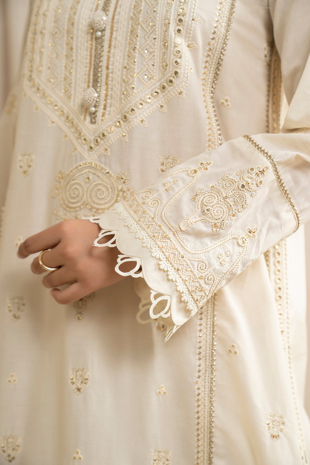 Embroidered Shirt Shalwar Dupatta - 0351