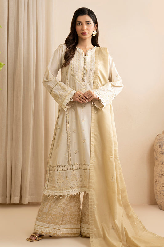 Embroidered Shirt Shalwar Dupatta - 0351