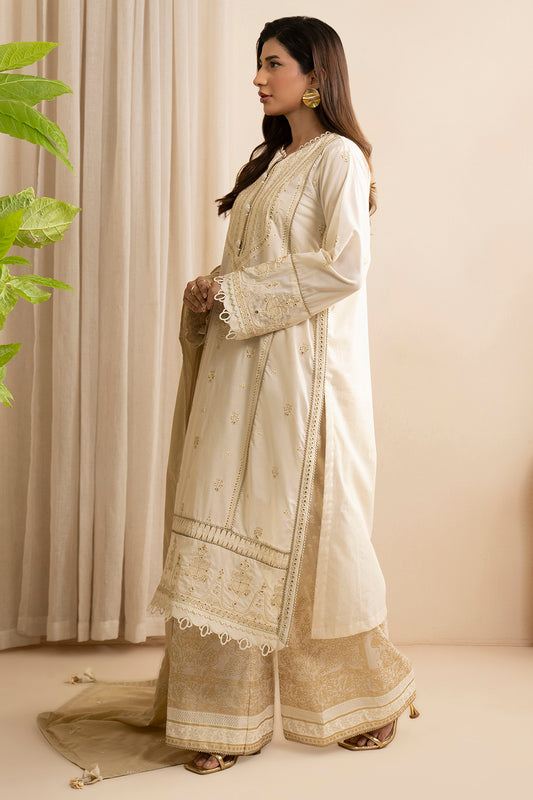 Embroidered Shirt Shalwar Dupatta - 0351