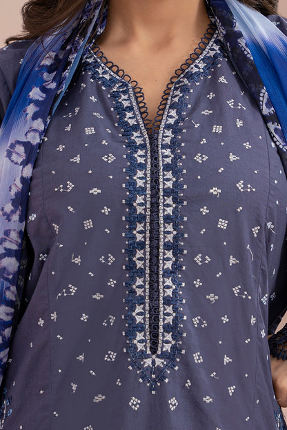 Embroidered Shirt Shalwar Dupatta - 0352