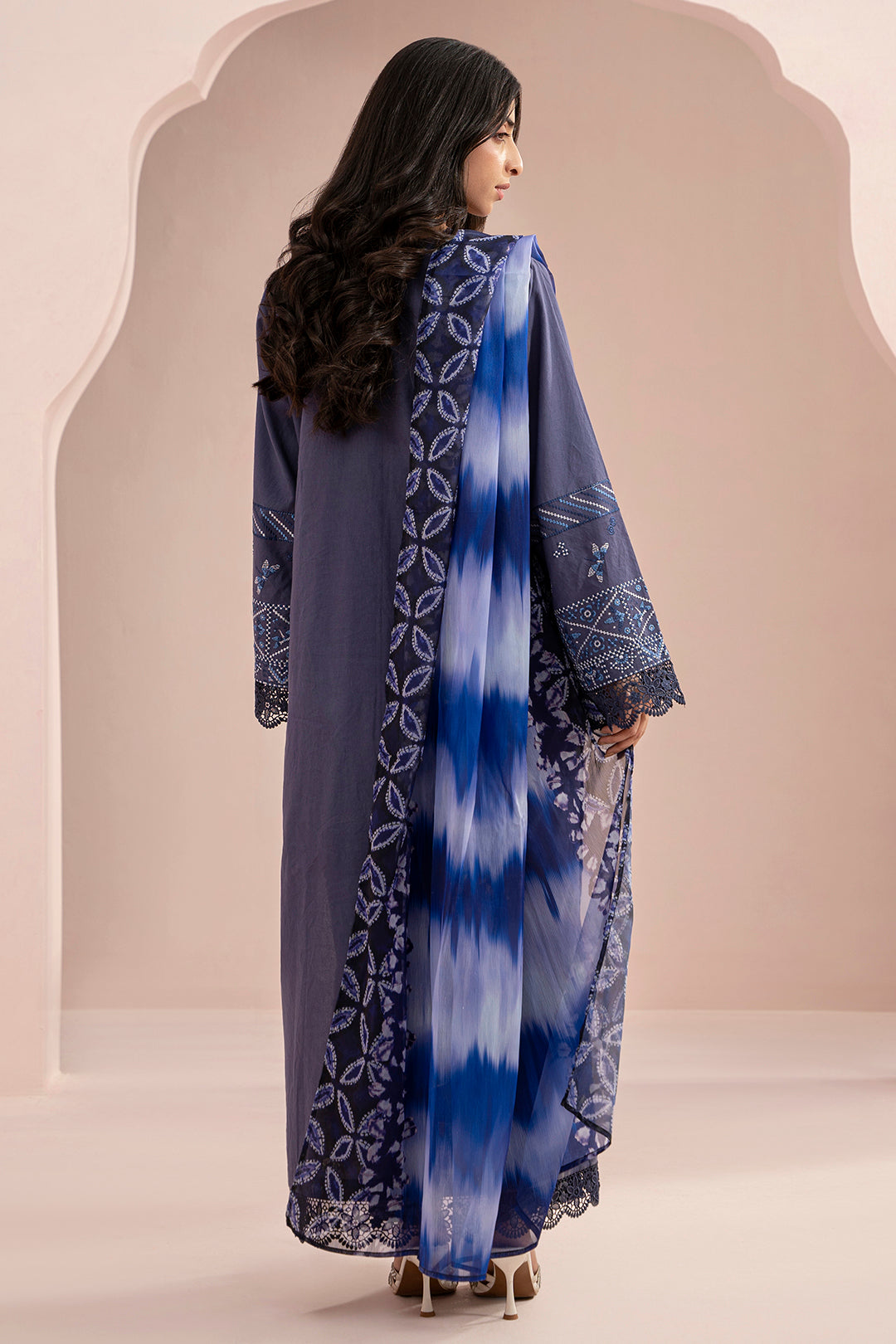 Embroidered Shirt Shalwar Dupatta - 0352