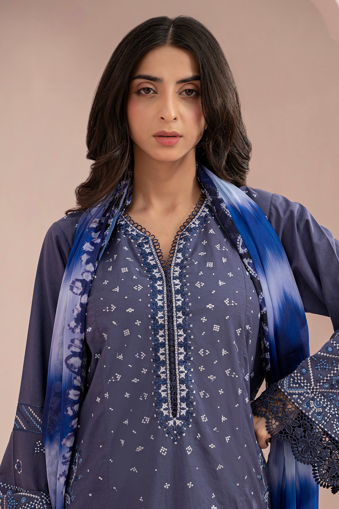 Embroidered Shirt Shalwar Dupatta - 0352