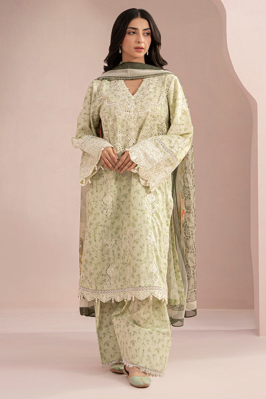 Embroidered Shirt Shalwar Dupatta - 0354