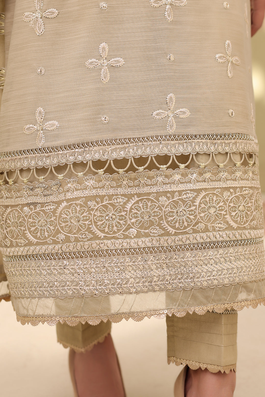 Embroidered Shirt Shalwar Dupatta - 0355