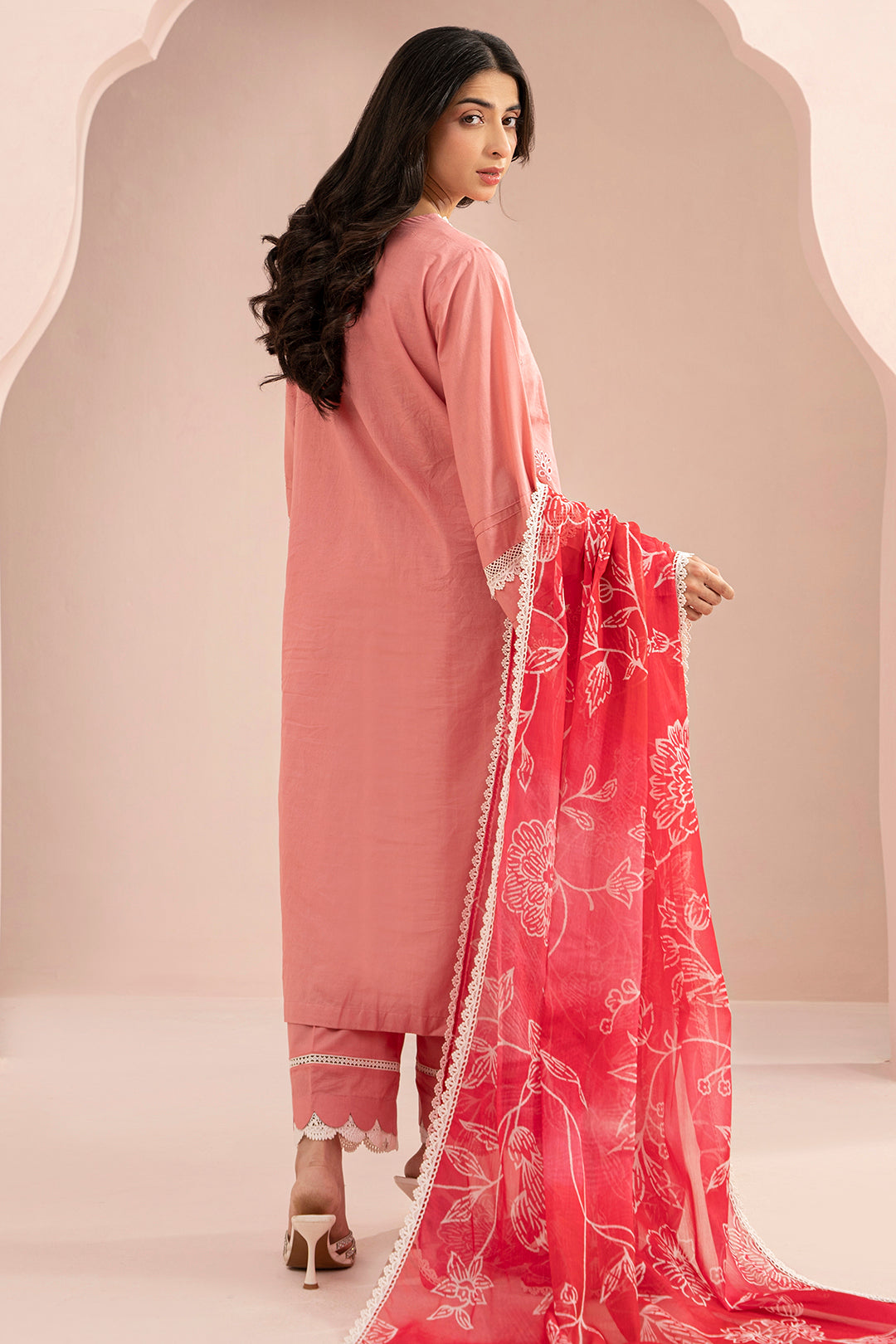 Embroidered Shirt Shalwar Dupatta - 0356