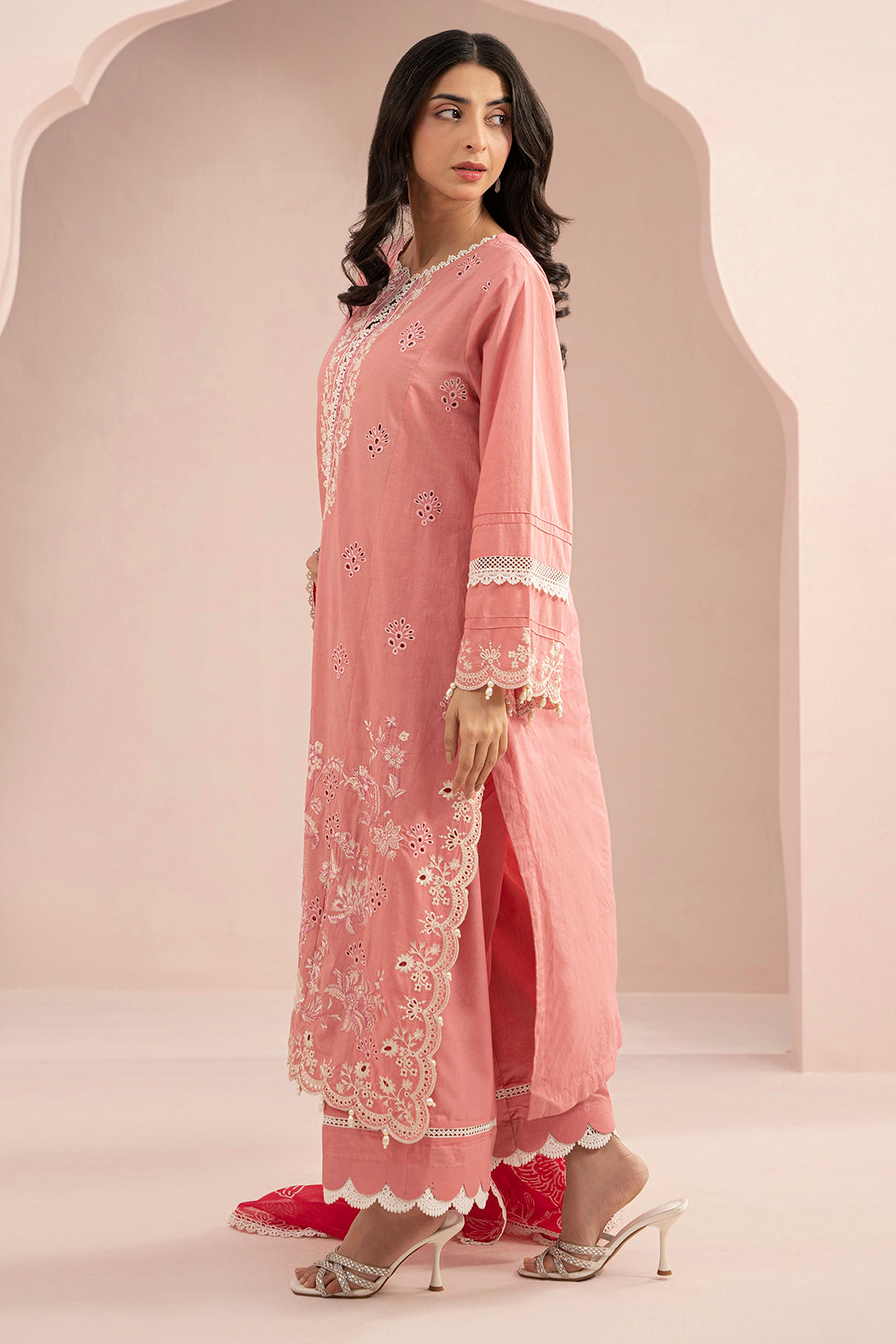 Embroidered Shirt Shalwar Dupatta - 0356