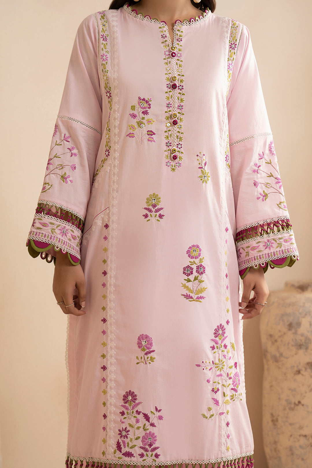 Embroidered Shirt Shalwar Dupatta - 0357