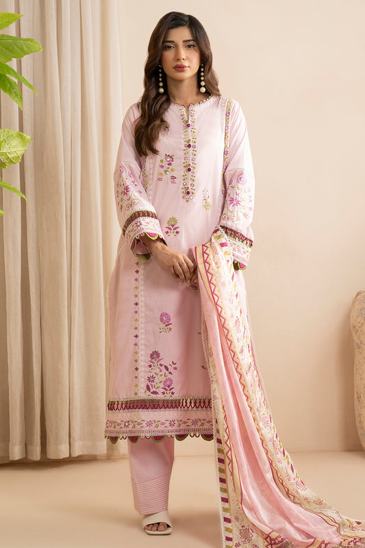 Embroidered Shirt Shalwar Dupatta - 0357