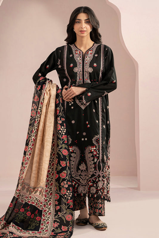 Embroidered Shirt Shalwar Dupatta - 0358