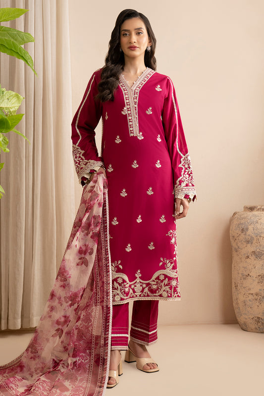 Embroidered Shirt Shalwar Dupatta - 0359