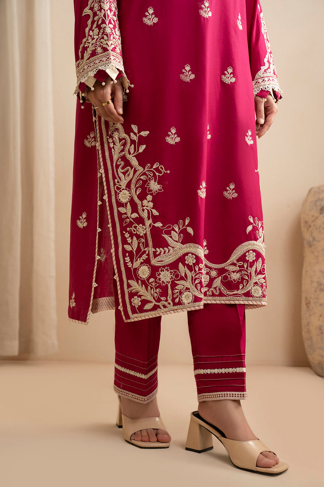 Embroidered Shirt Shalwar Dupatta - 0359