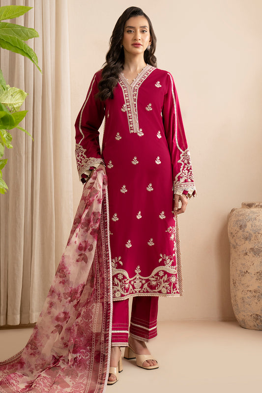 Embroidered Shirt Shalwar Dupatta - 0359