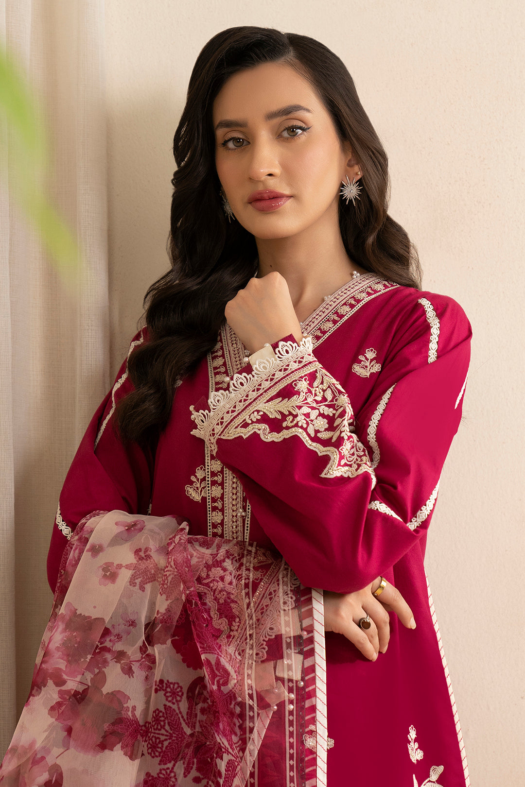 Embroidered Shirt Shalwar Dupatta - 0359