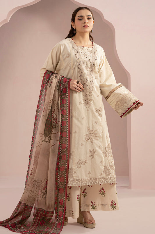 Embroidered Shirt Shalwar Dupatta - 0360