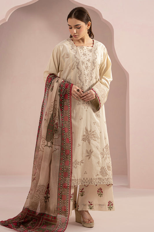Embroidered Shirt Shalwar Dupatta - 0360