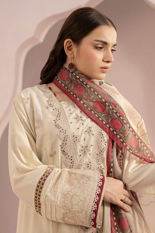Embroidered Shirt Shalwar Dupatta - 0360